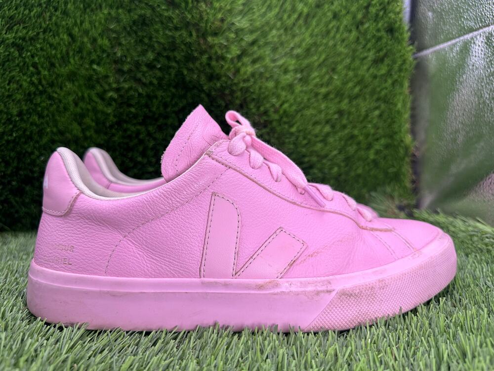 Veja x Mansur Gavriel Campo CP0502902A Athletic Sneaker Women's 9 Pink Leather